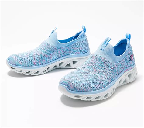 skechers knit slip on shoes.